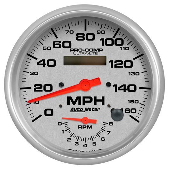 AutoMeter 5" TACH/SPEEDO COMBO 8,000 RPM/160