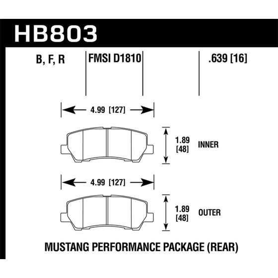 Hawk Performance HP Plus Brake Pads (HB803N.639)