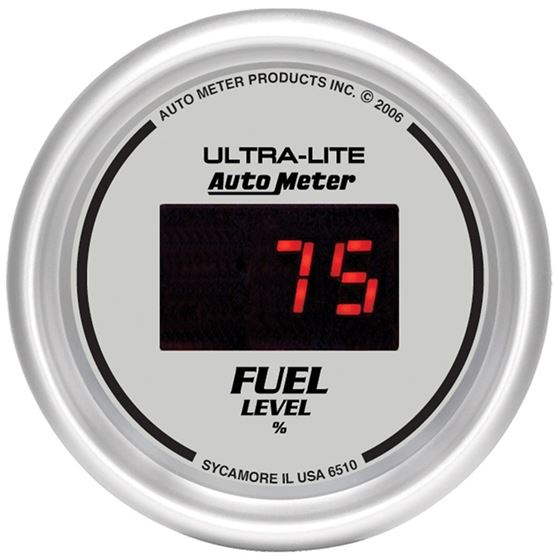 AutoMeter Ultra-Lite Digital 2-1/16inSilver Dial w