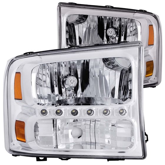 ANZO 2000-2004 Ford Excursion Crystal Headlights C