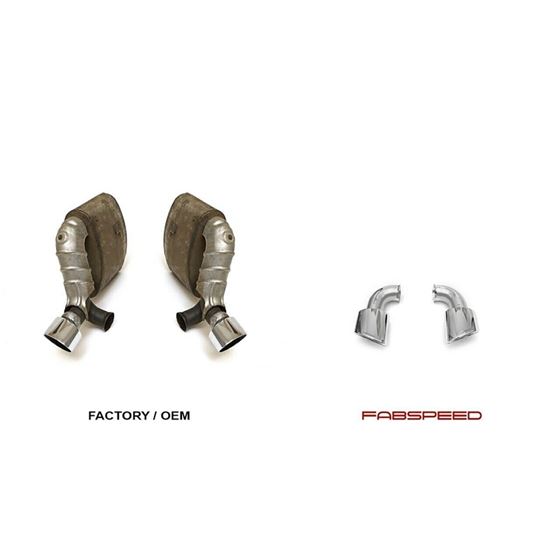 Fabspeed Porsche 993 Turbo Muffler Bypass Pipes-3