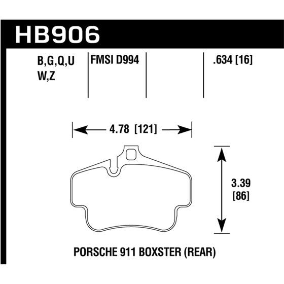 Hawk Performance HP Plus Brake Pads (HB906N.634)