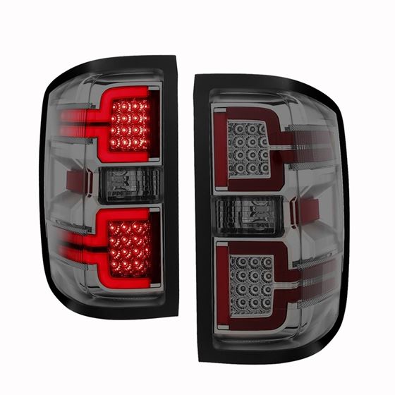 Anzo Tail Light Assembly; LED; Smoke Lens; Pair; (