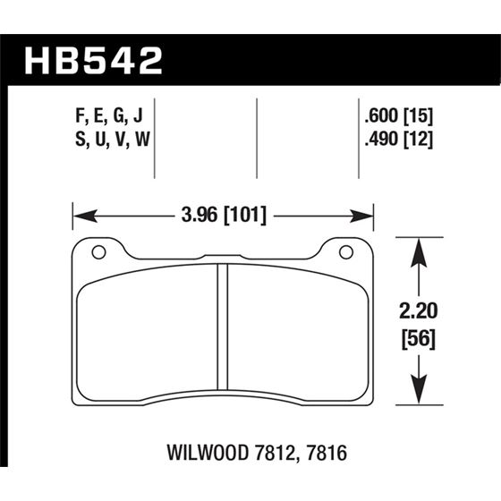 Hawk Performance HPS Disc Brake Pad (HB542F.600)