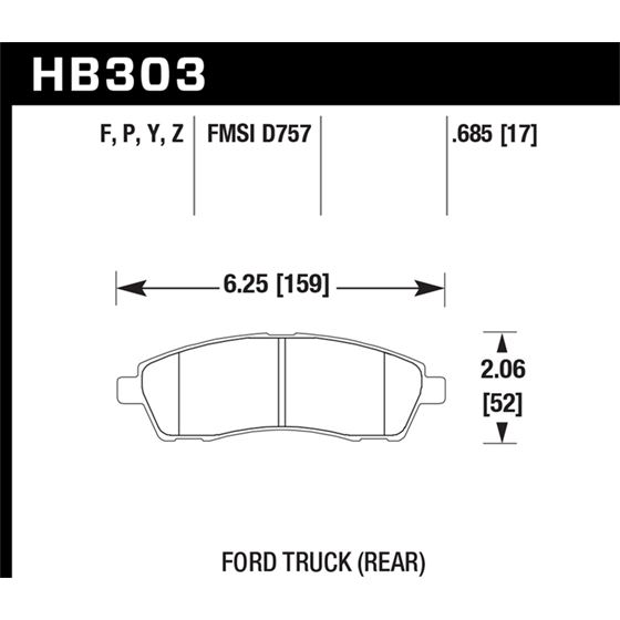 Hawk Performance Super Duty Brake Pads (HB303P.685