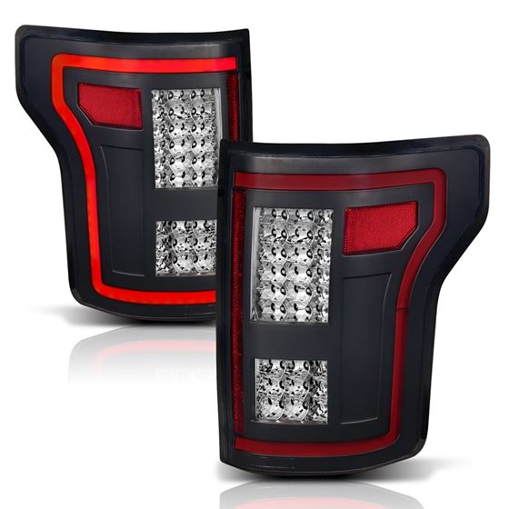 Anzo Tail Light Assembly; LED; w/Black Sequential