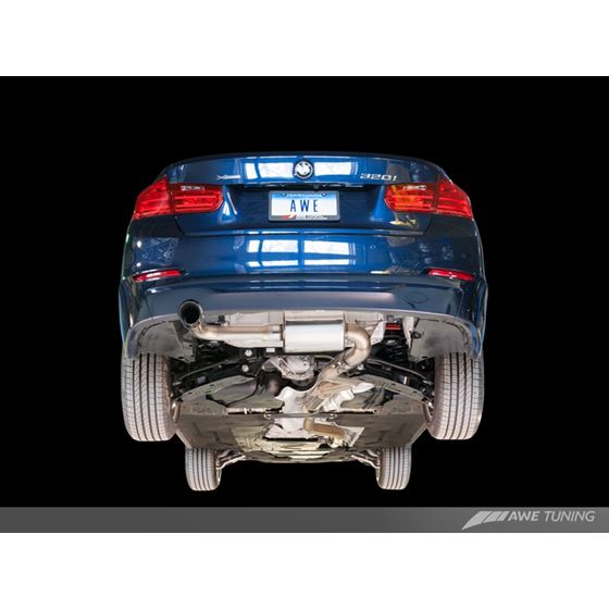AWE Touring Edition Exhaust + Performance Mid P-3