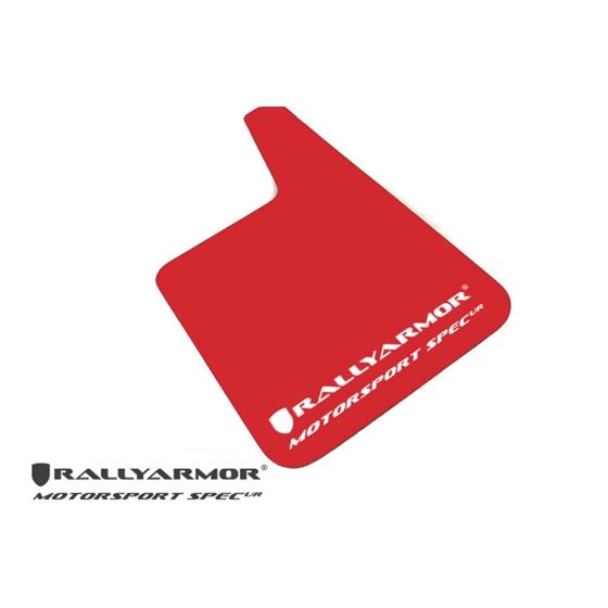 Rally Armor Red Mud Flap/White Logo(MF20-MSUR-RD/W