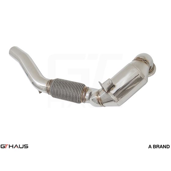 GTHAUS Down Front Pipe (Catless)- Stainless- AU100