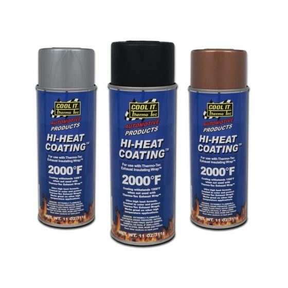 Thermo Tec Hi Heat Wrap Spray Coating 11oz Black (