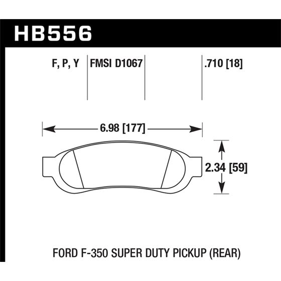 Hawk Performance Super Duty Brake Pads (HB556P.710