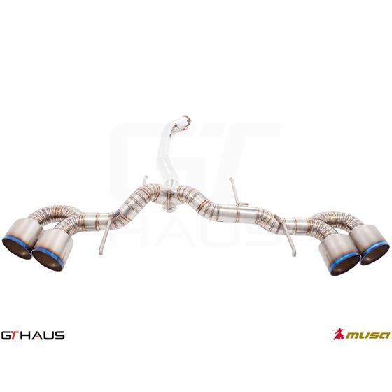 GTHAUS GT Racing Exhaust (Dual Side)- Titanium-3