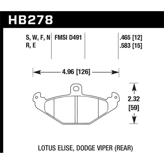 Hawk Performance DTC-30 Brake Pads (HB278W.465)