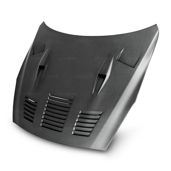 GTII-style DRY CARBON hood for 2009-2015 Nissan GTR