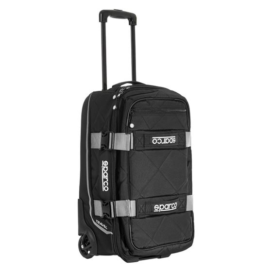 Sparco Travel Carry-On Bag, Black/Silver (016438NR