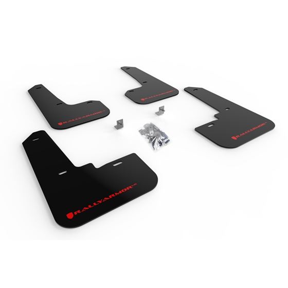 Rally Armor Black Mud Flap/Red Logo for 2020 Subar