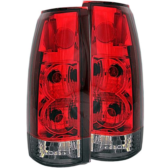 ANZO 1999-2000 Cadillac Escalade Taillights Red/Sm