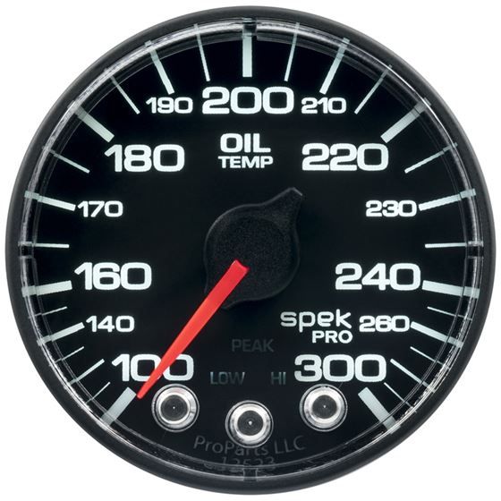 AutoMeter Spek-Pro Gauge Oil Temp 2 1/16in 300f St