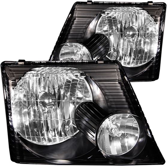 ANZO 2002-2005 Ford Explorer Crystal Headlights Bl