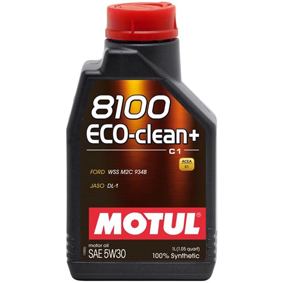 Motul 8100 ECO-CLEAN+ 5W30 1L Synthetic Engine Oil