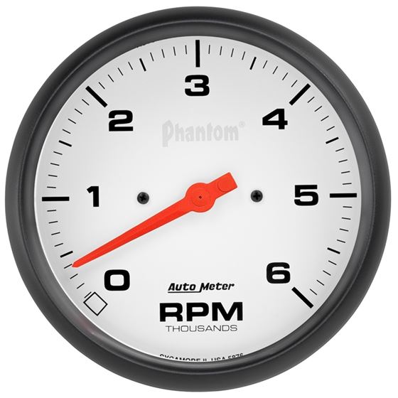 AutoMeter Phantom 5in. 0-6K RPM In-Dash Tachometer