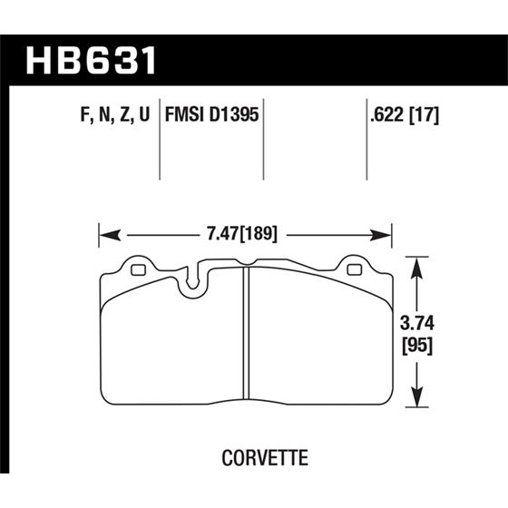 Hawk Performance HPS 5.0 Brake Pads (HB631B.622)