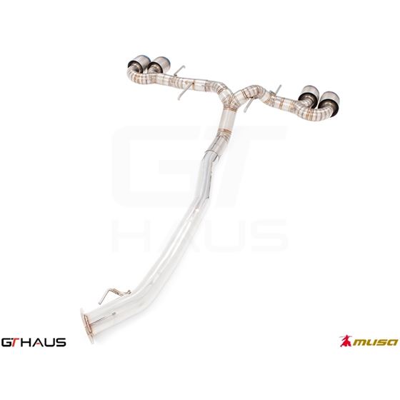 GTHAUS GT2 Racing Exhaust (Dual Side)- Titanium-3