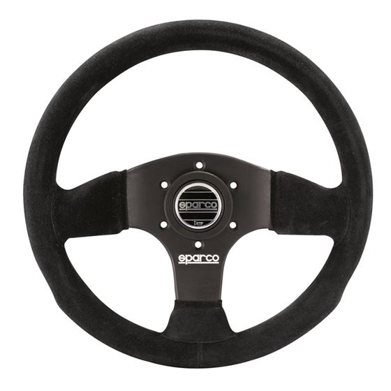 Sparco P300 Racing Steering Wheel, Black Suede (01
