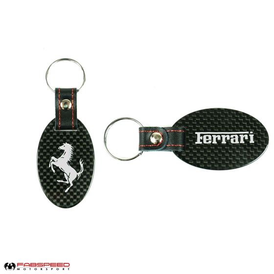 Fabspeed Ferrari Cavallino Silver Carbon Fiber Key