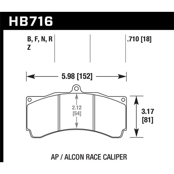 Hawk Performance HPS 5.0 Disc Brake Pad (HB716B.71