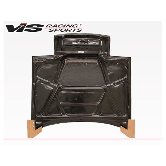 VIS Racing Invader Style Black Carbon Fiber Hood-3