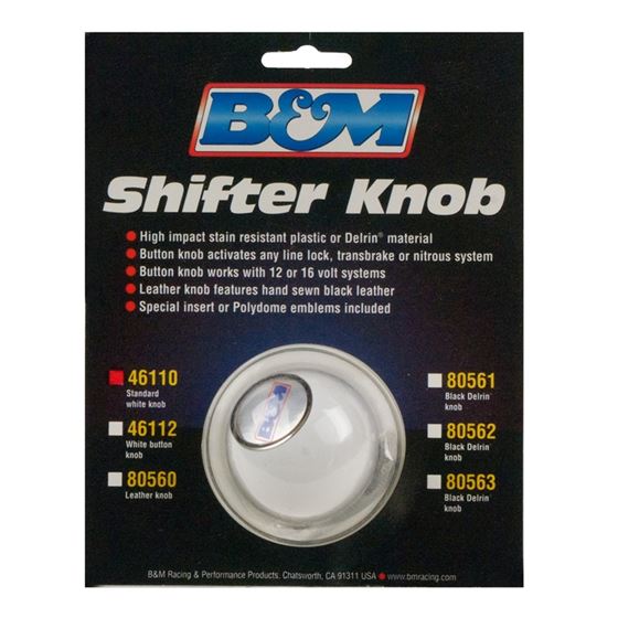 BM Racing White Knob (46110)-3