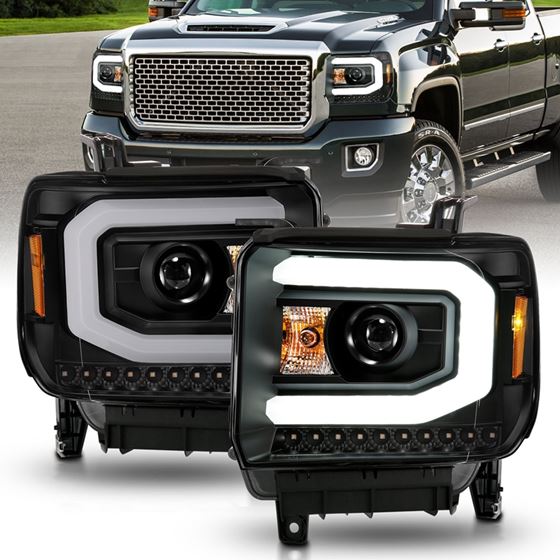 Anzo Projector Headlight Set for 2014-2015 GMC Sie
