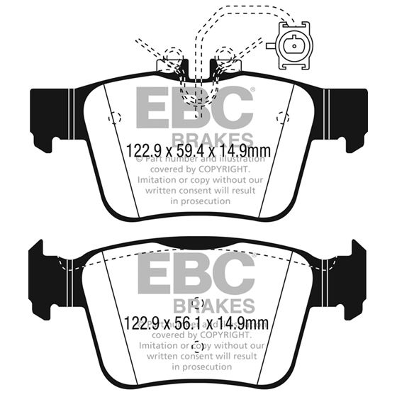 EBC Greenstuff 2000 Series Sport Brake Pads (DP-3