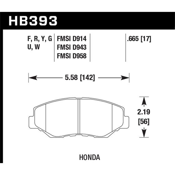 Hawk Performance LTS Brake Pads (HB393Y.665)