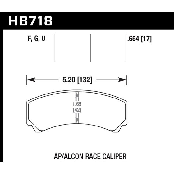 Hawk Performance DTC-70 Disc Brake Pad (HB718U.654
