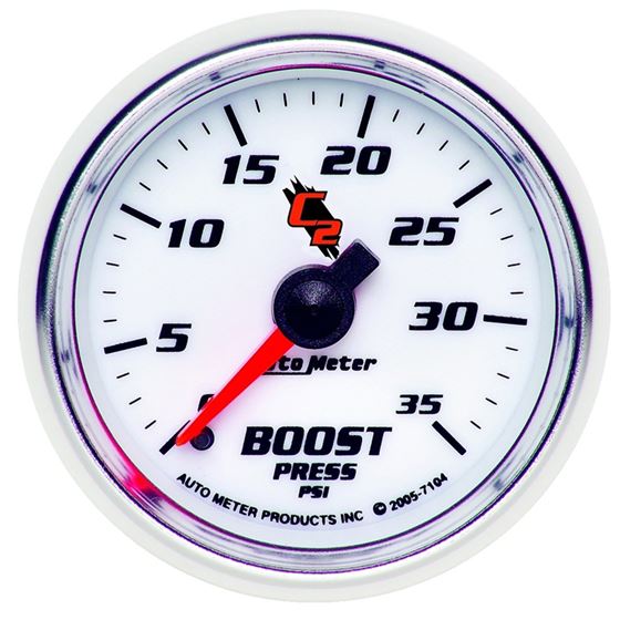 AutoMeter C2 52mm 0-35 PSI Mechanical Boost Gauge(