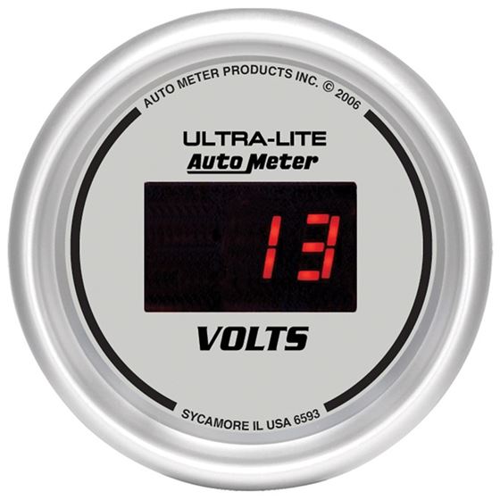 AutoMeter Ultra-Lite 2-1/16in 8-18 Volts Digital V