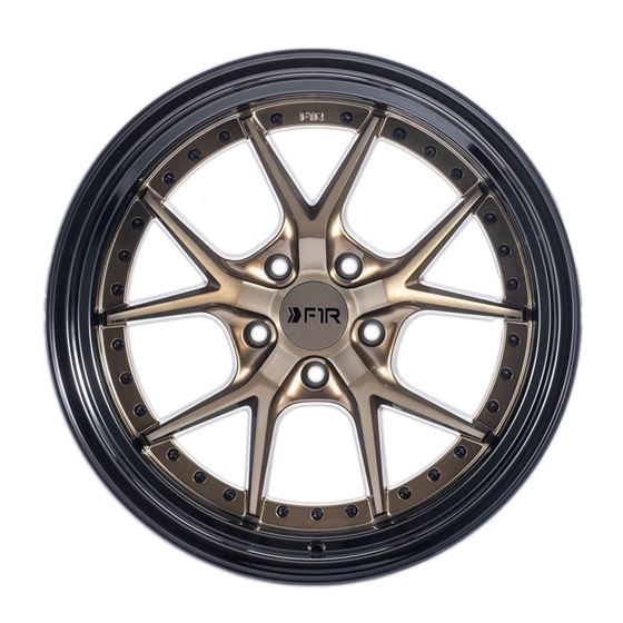 F1R F105 18x9.5 - Bronze / Black Lip Wheel