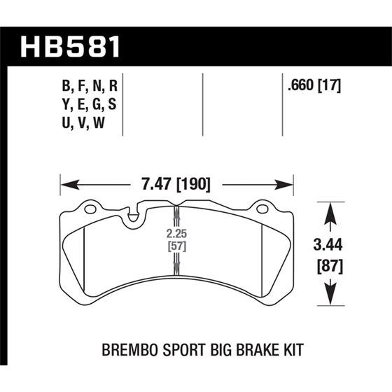 Hawk Performance HPS Brake Pads (HB581F.660)