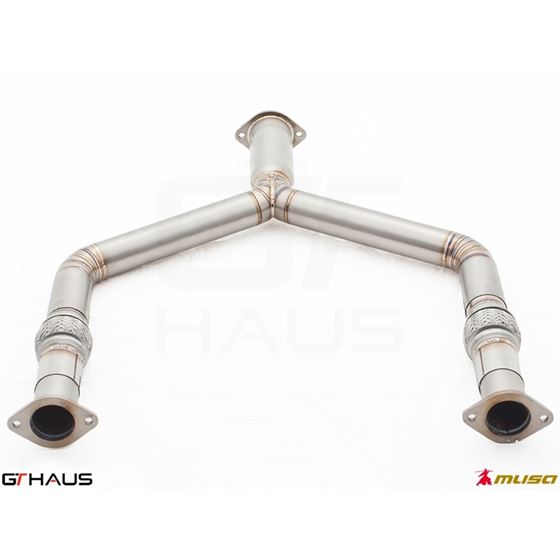 GTHAUS Front Y-Pipe Collector Section- Titanium-3