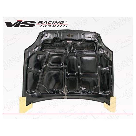 VIS Racing Monster Style Black Carbon Fiber Hood-3