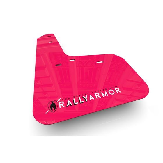 Rally Armor Pink Mud Flap BCE White Logo for 2013-