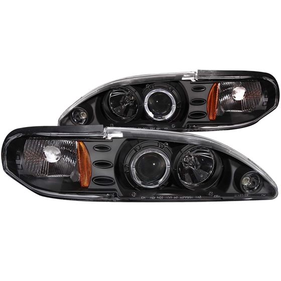 ANZO 1994-1998 Ford Mustang Projector Headlights w