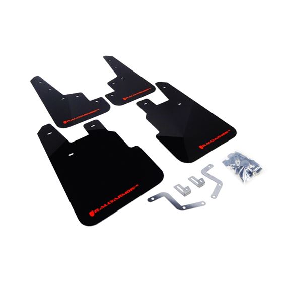 Rally Armor Black Mud Flap/Red Logo for 2014-2018