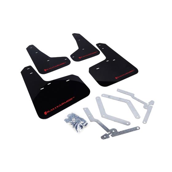 Rally Armor Black Mud Flap/Red Logo for 2013-2018