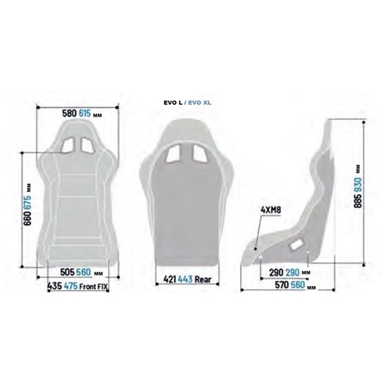 Sparco EVO XL QRT Racing Seats, Black/Black Clot-3
