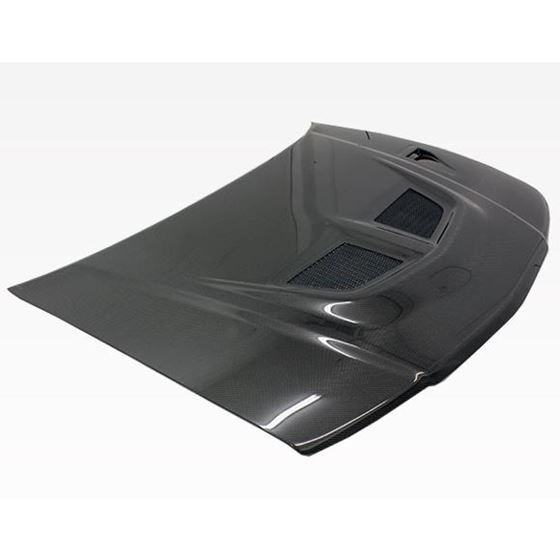 VIS Racing EVO Style Black Carbon Fiber Hood