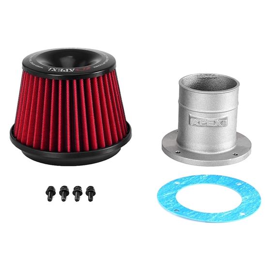 APEXi® 500-A026 - Power Round Straight Red Ai