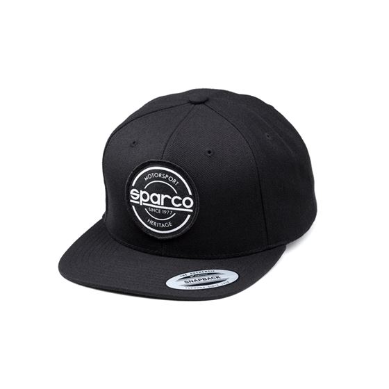 Sparco S-Patch Snap Back Hat, Black (SP21N)